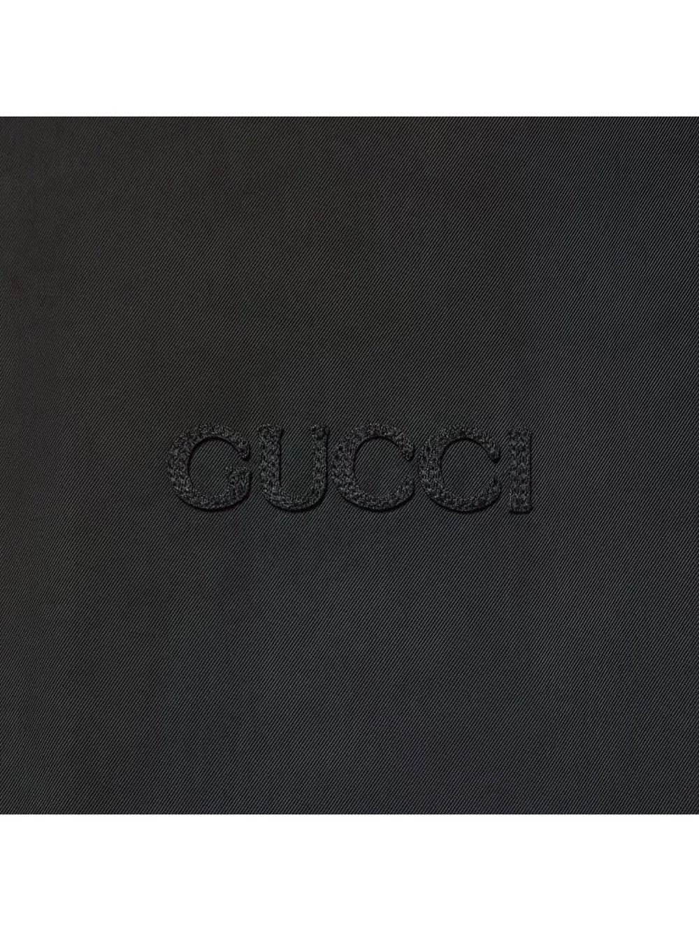 Reversible Gucci Black Canvas GG Jacquard and Nylon Zip-Front Jacket